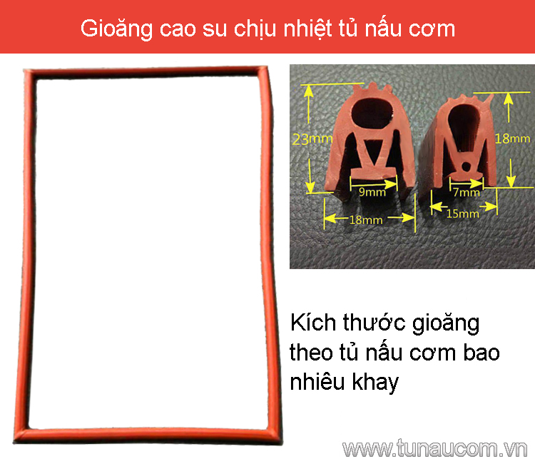 Gioăng cao su tủ nấu cơm