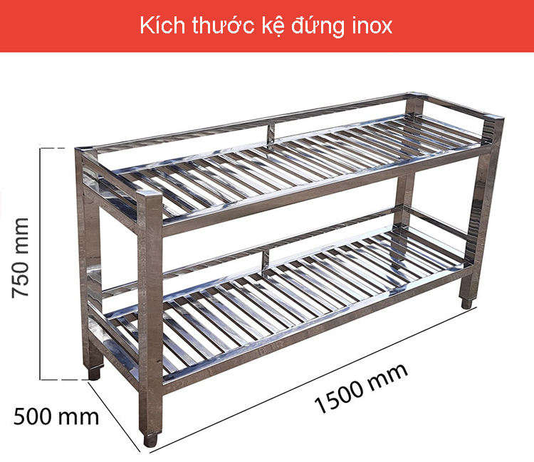 giá kệ inox nhà bếp