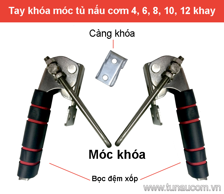 Tay khóa tủ nấu cơm