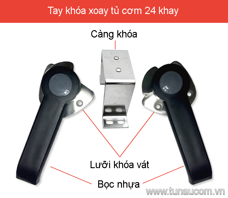 Tay khóa tủ nấu cơm