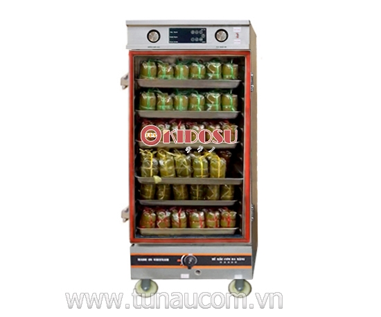 Tủ Hấp Giò Chả 12 Khay Gas Điện Tử Kidosu